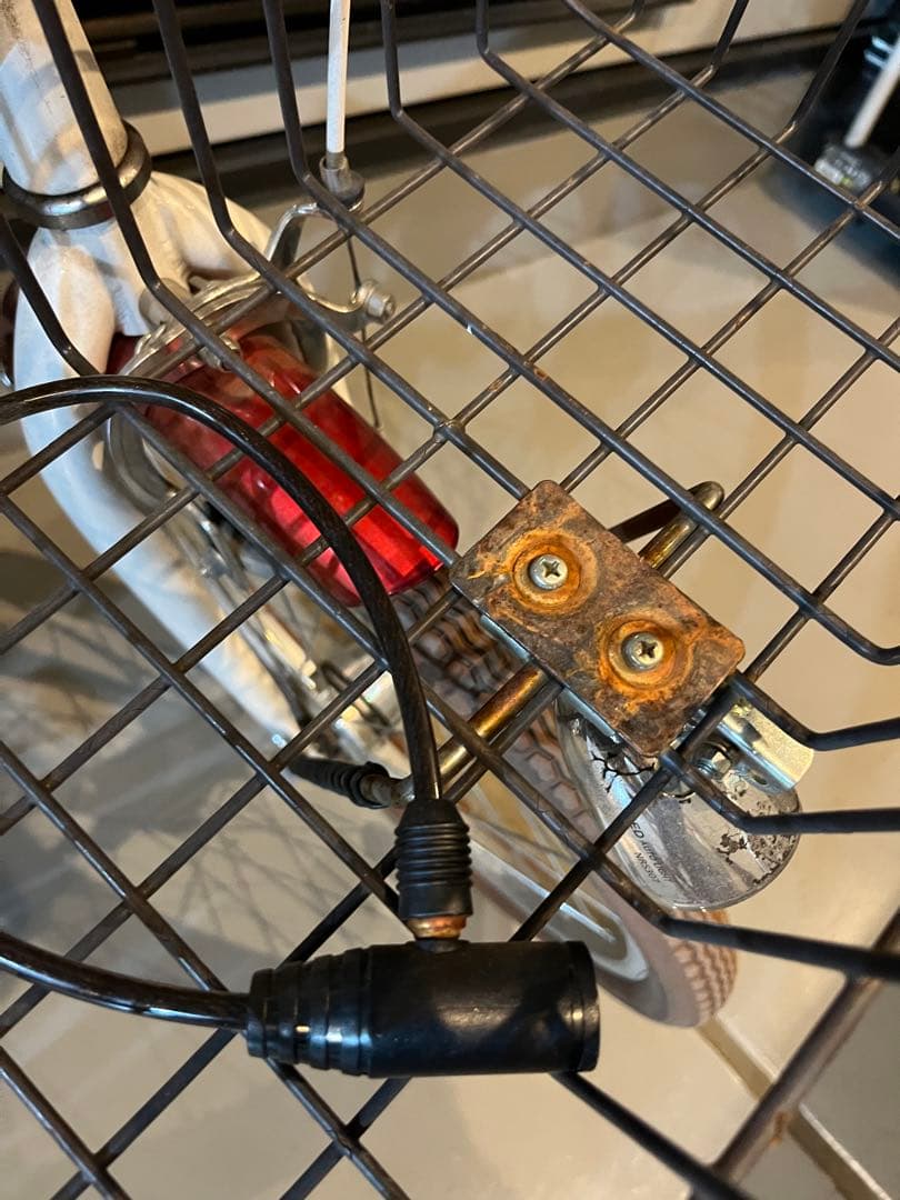折りたたみ自転車 20インチ 赤×ブラウン