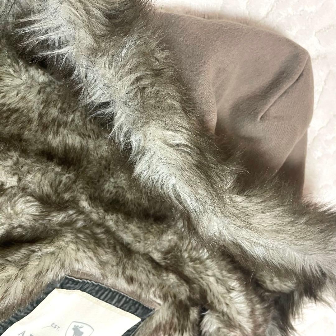 アバクロ　パーカー　極暖 S ブラウン　Abercrombie & Fitch