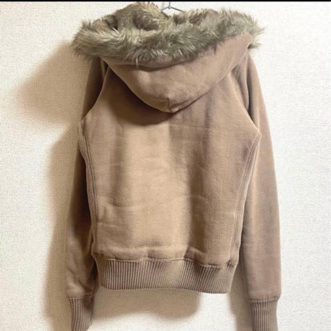 アバクロ　パーカー　極暖 S ブラウン　Abercrombie & Fitch