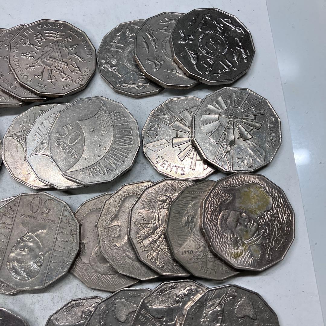 オーストラリア　50セント　記念硬貨　85枚