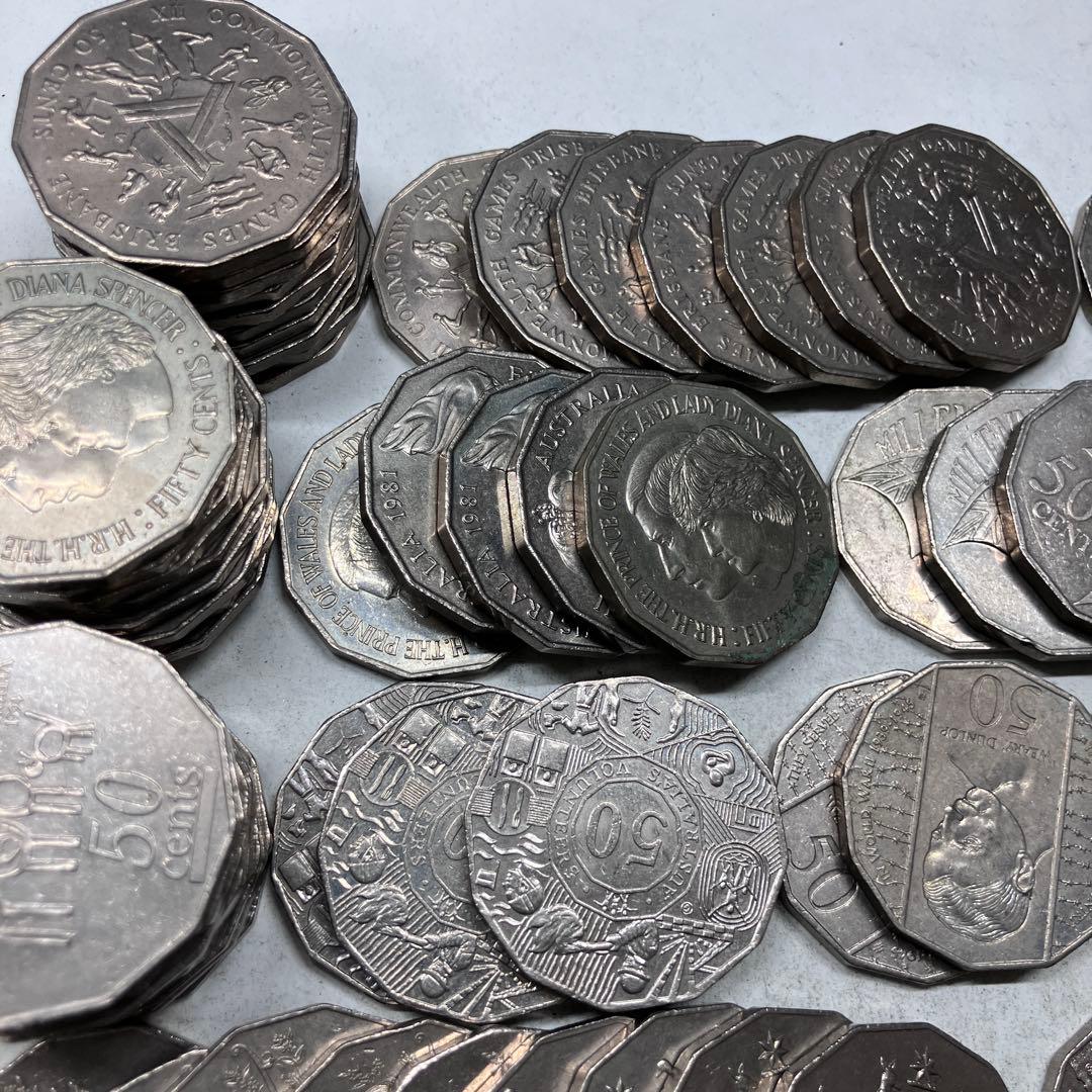 オーストラリア　50セント　記念硬貨　85枚