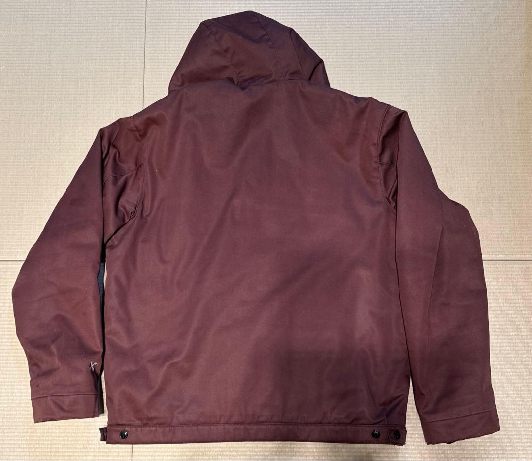 BLUCOブルコフードコートHOODED WORK COAT XXLバーガンディ