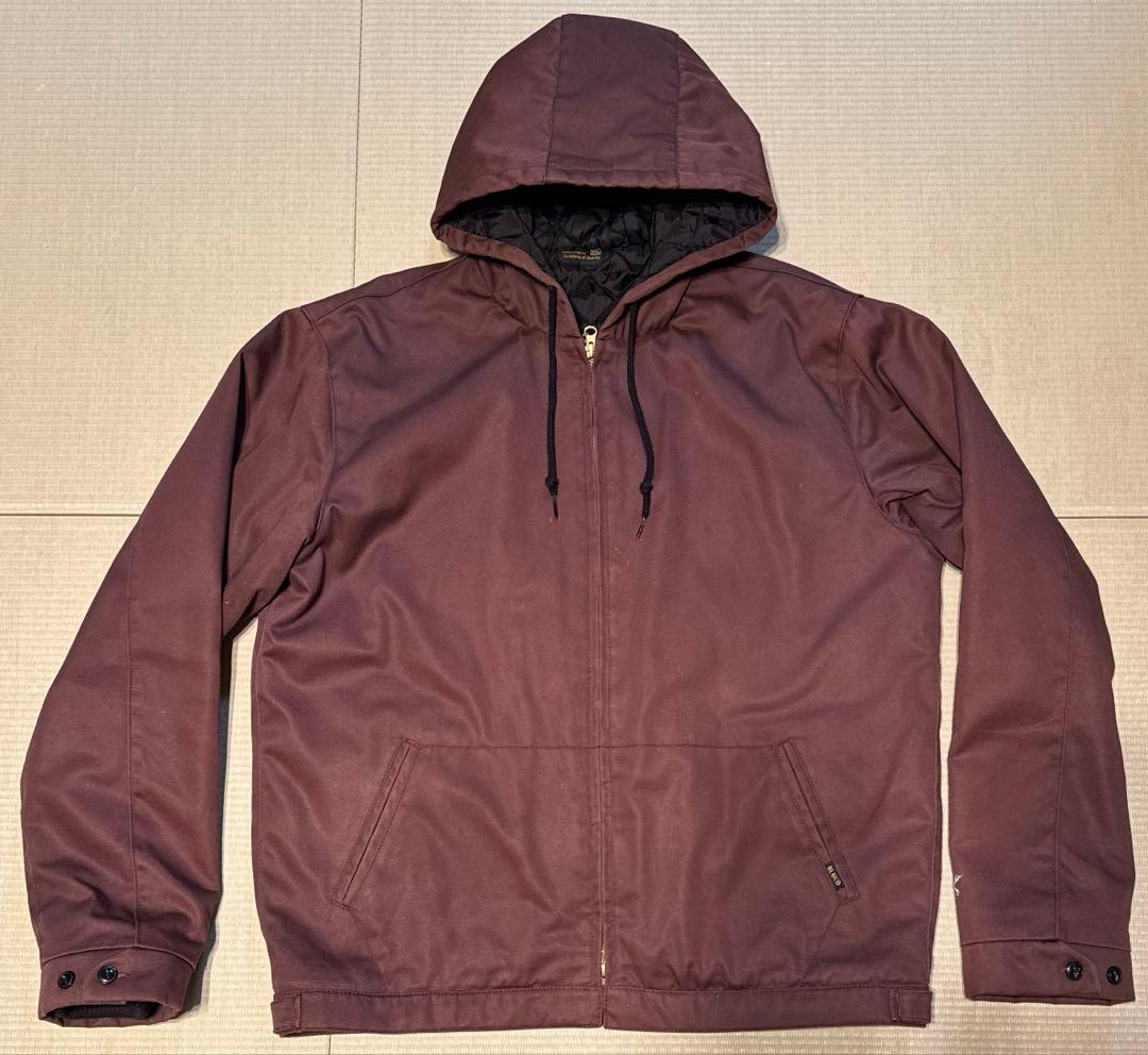 BLUCOブルコフードコートHOODED WORK COAT XXLバーガンディ