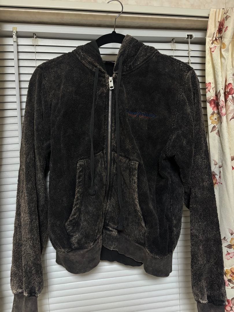 Diesel ダークグレー ジップアップパーカー