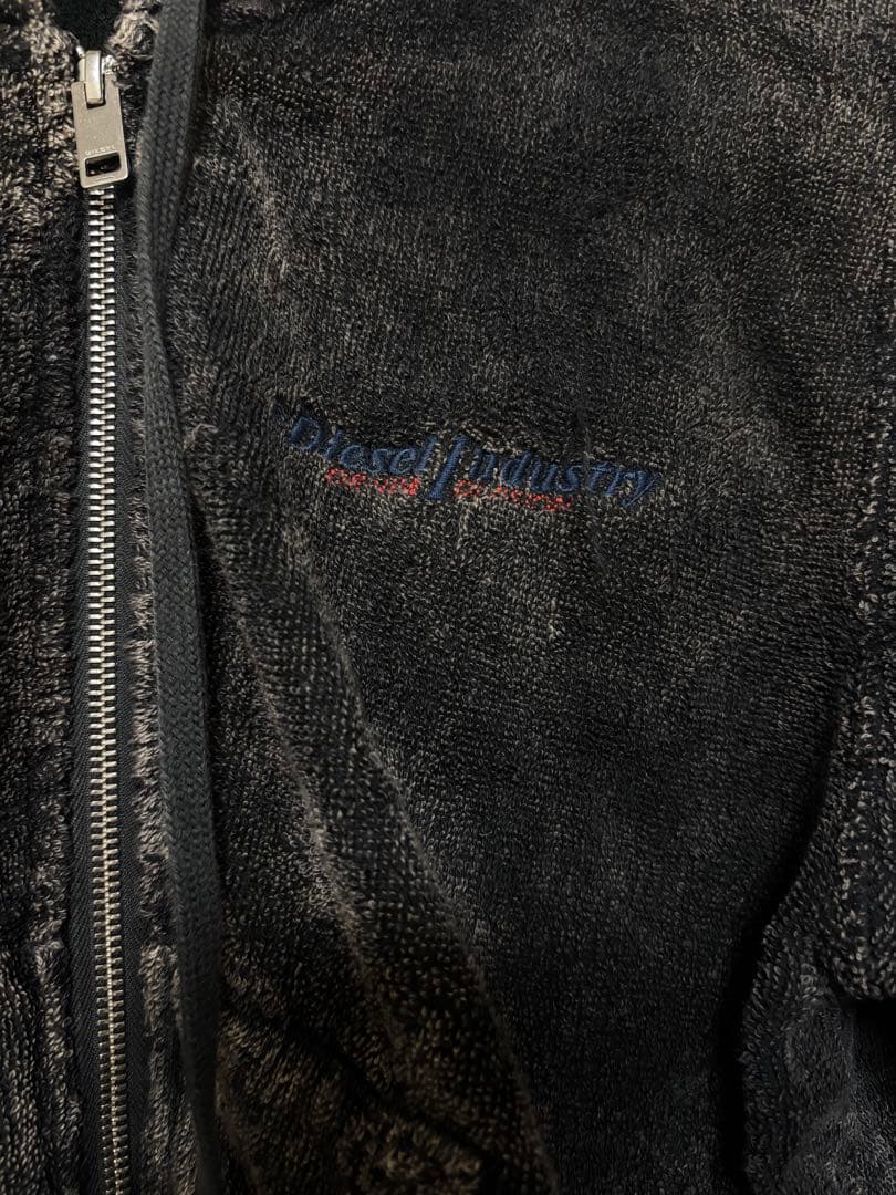 Diesel ダークグレー ジップアップパーカー