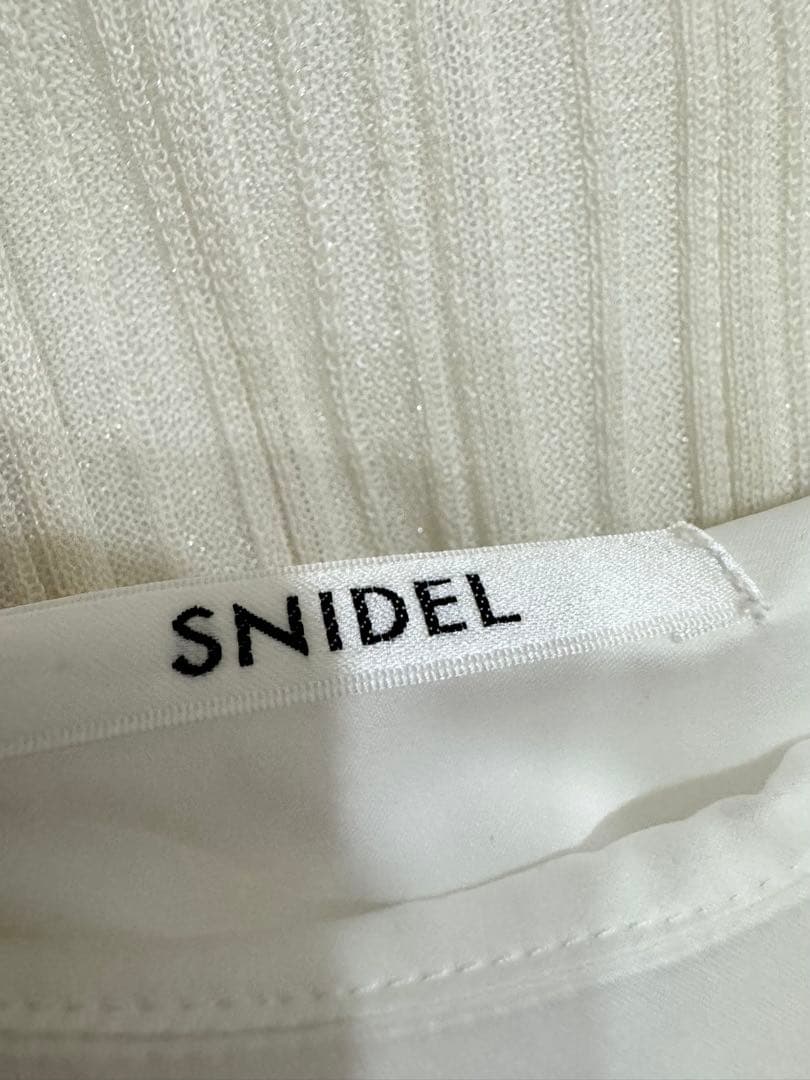 snidel シアージップレイヤードワンピース 美品