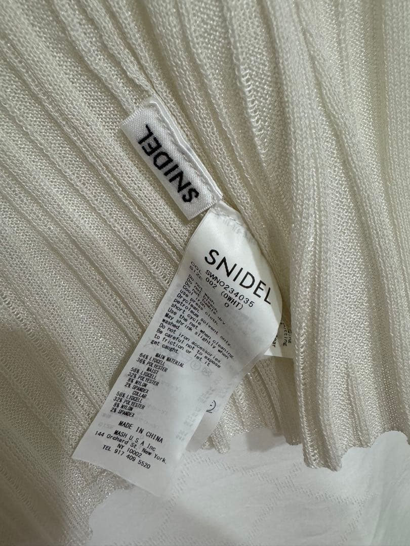 snidel シアージップレイヤードワンピース 美品
