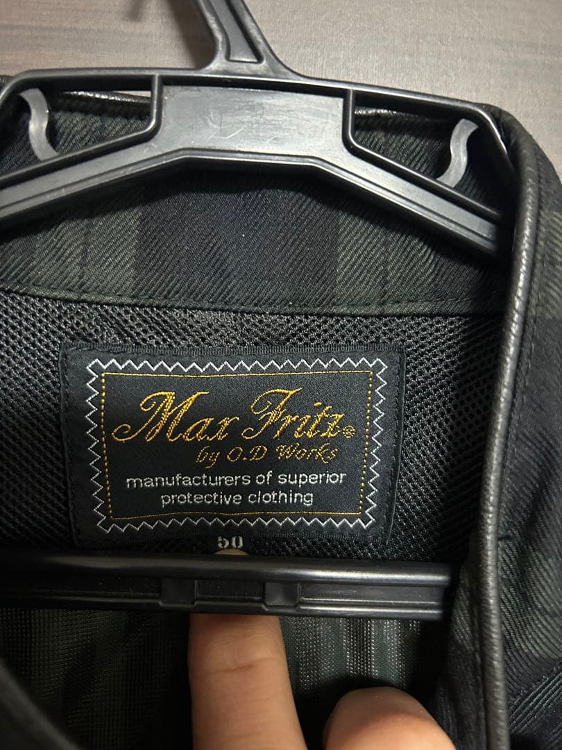 MaxFritz マックスフリッツ タータンチェックシングルライダースジャケット