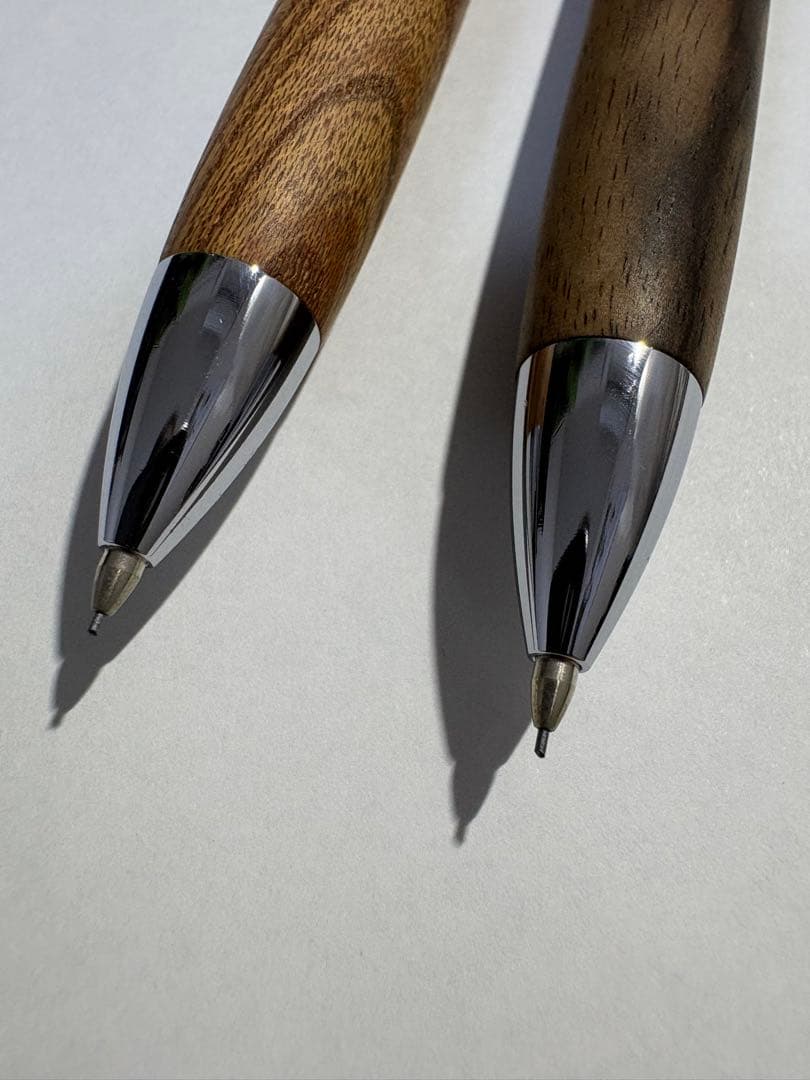富士瘤craft シャーペン　黒柿、欅　野原工芸　ボナンペン　工房楔　こぶた工房