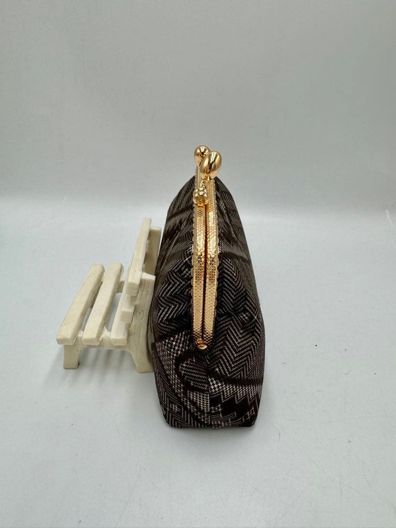 【ハンドメイド】 大島紬 着物リメイク　ハンド バッグ3点セット #328