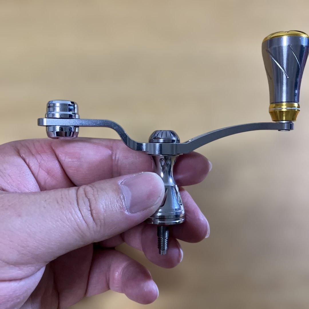 美品　シマノ用　ゴメクサス　ユニオンハンドル　ジュラルミン　スタンドショート