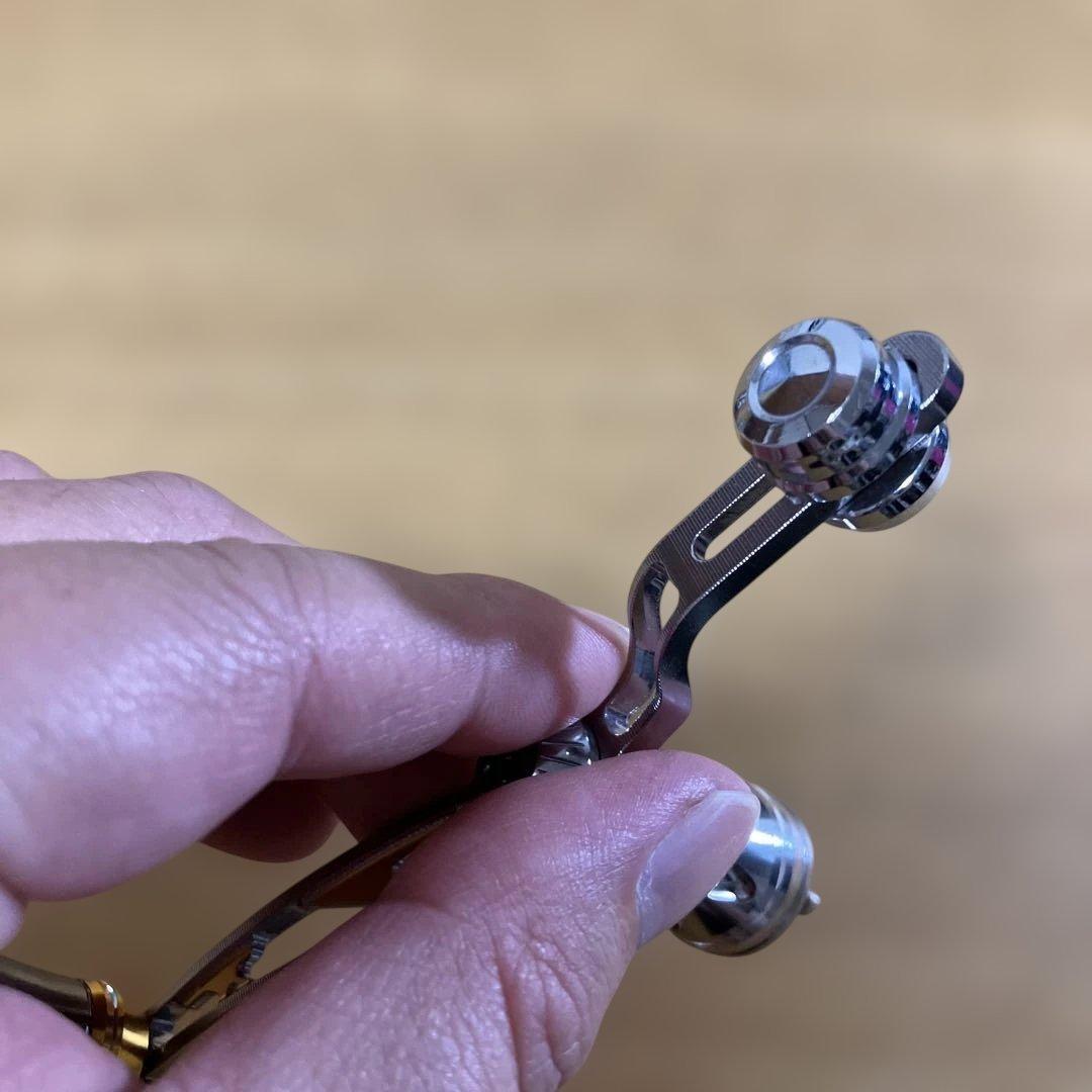 美品　シマノ用　ゴメクサス　ユニオンハンドル　ジュラルミン　スタンドショート