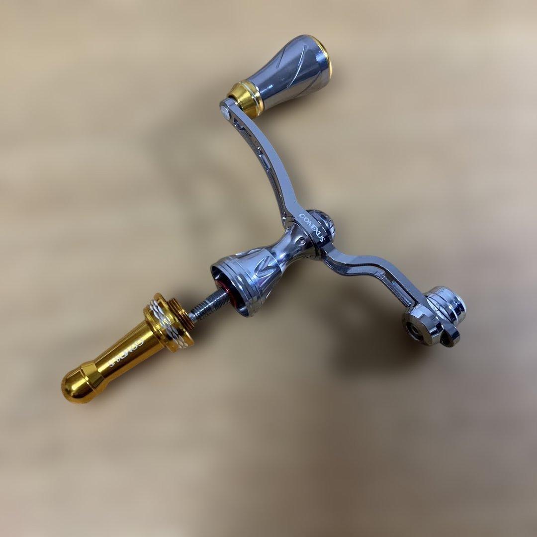 美品　シマノ用　ゴメクサス　ユニオンハンドル　ジュラルミン　スタンドショート
