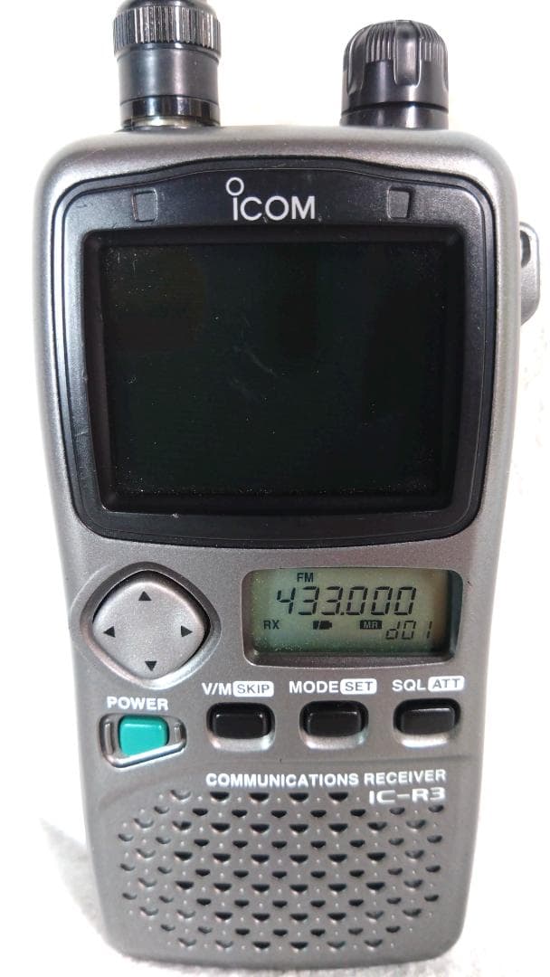【広域帯受信機】ICOM IC-R3 動作確認済み アンテナ付