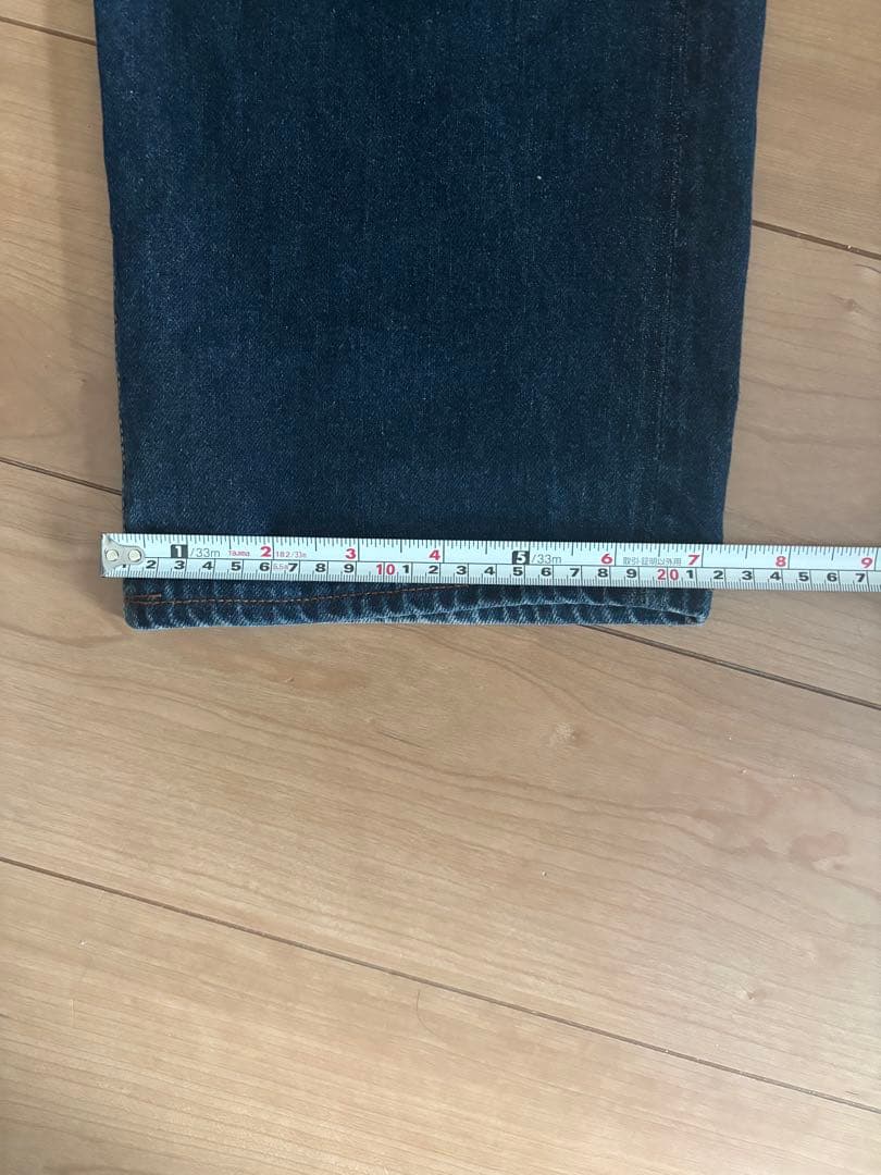 EVISU 刺繍ストレートデニムパンツ