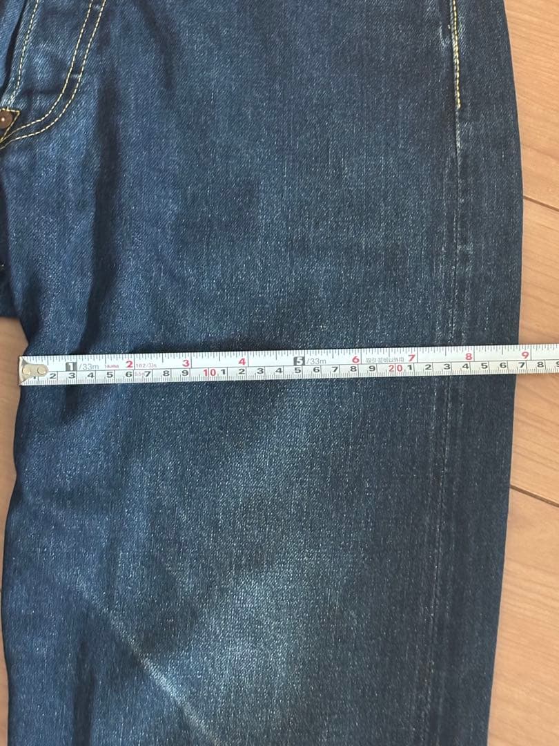 EVISU 刺繍ストレートデニムパンツ