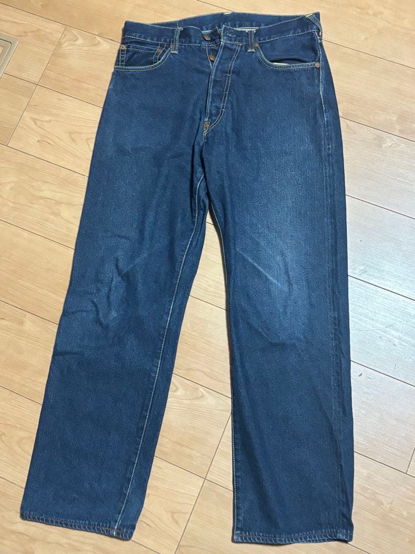 EVISU 刺繍ストレートデニムパンツ