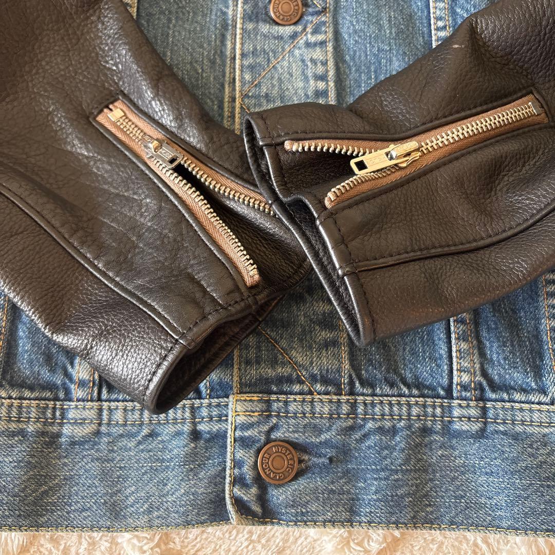HYSTERIC GLAMOUR SP加工デニム レザージャケット　山下智久