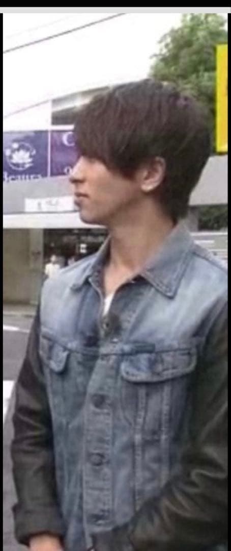 HYSTERIC GLAMOUR SP加工デニム レザージャケット　山下智久