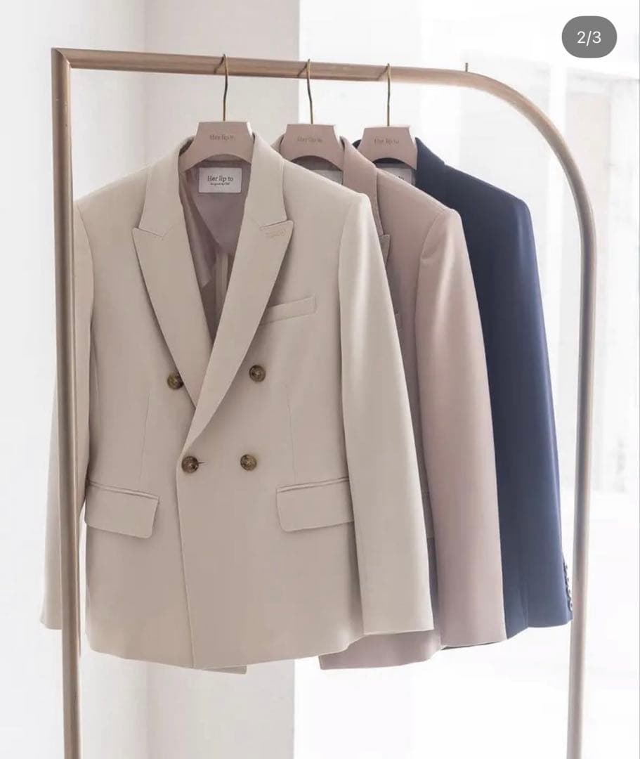 ジャケット・アウター Herlipto Double Breasted Classic Blazer
