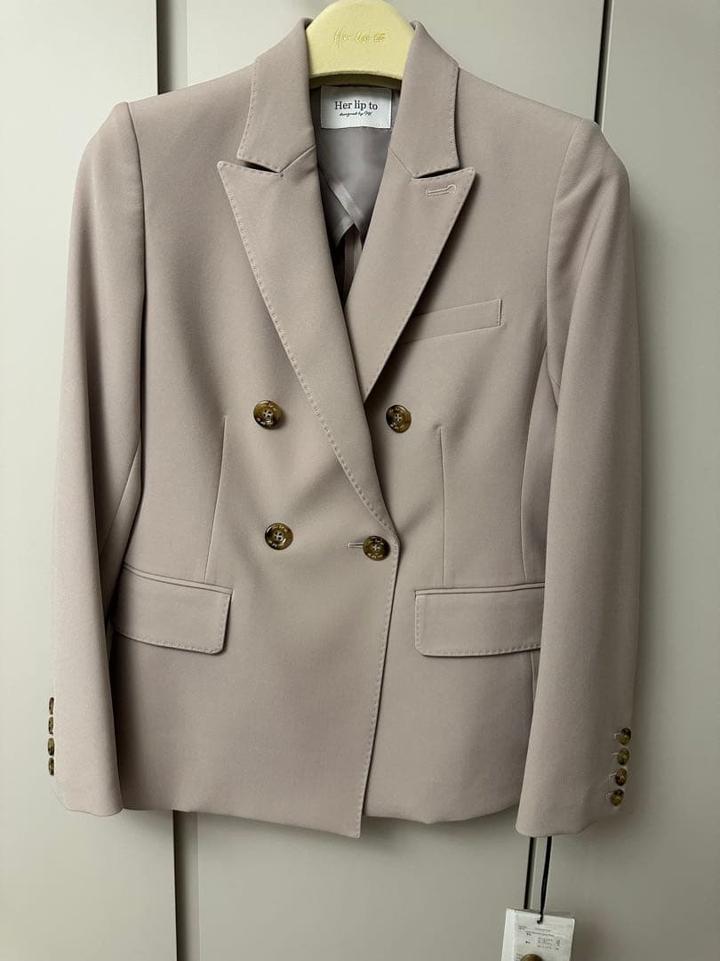 ジャケット・アウター Herlipto Double Breasted Classic Blazer