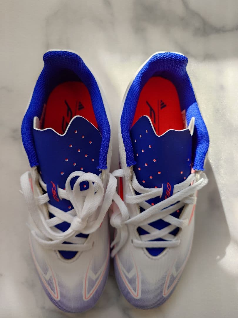 adidas 新品 F50 サッカーシューズ 23cmホワイト/ブルー/オレンジ