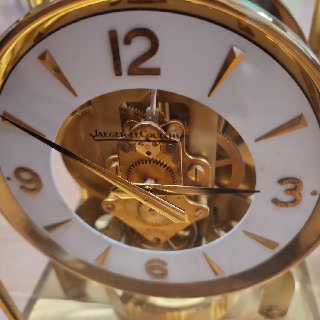 JAGER LECOULTRE 置時計 ゴールド 透明ケース
