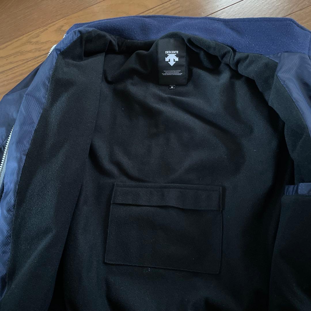 DESCENTE ネイビー グレー ジャケット Mサイズ　野球　グラコン