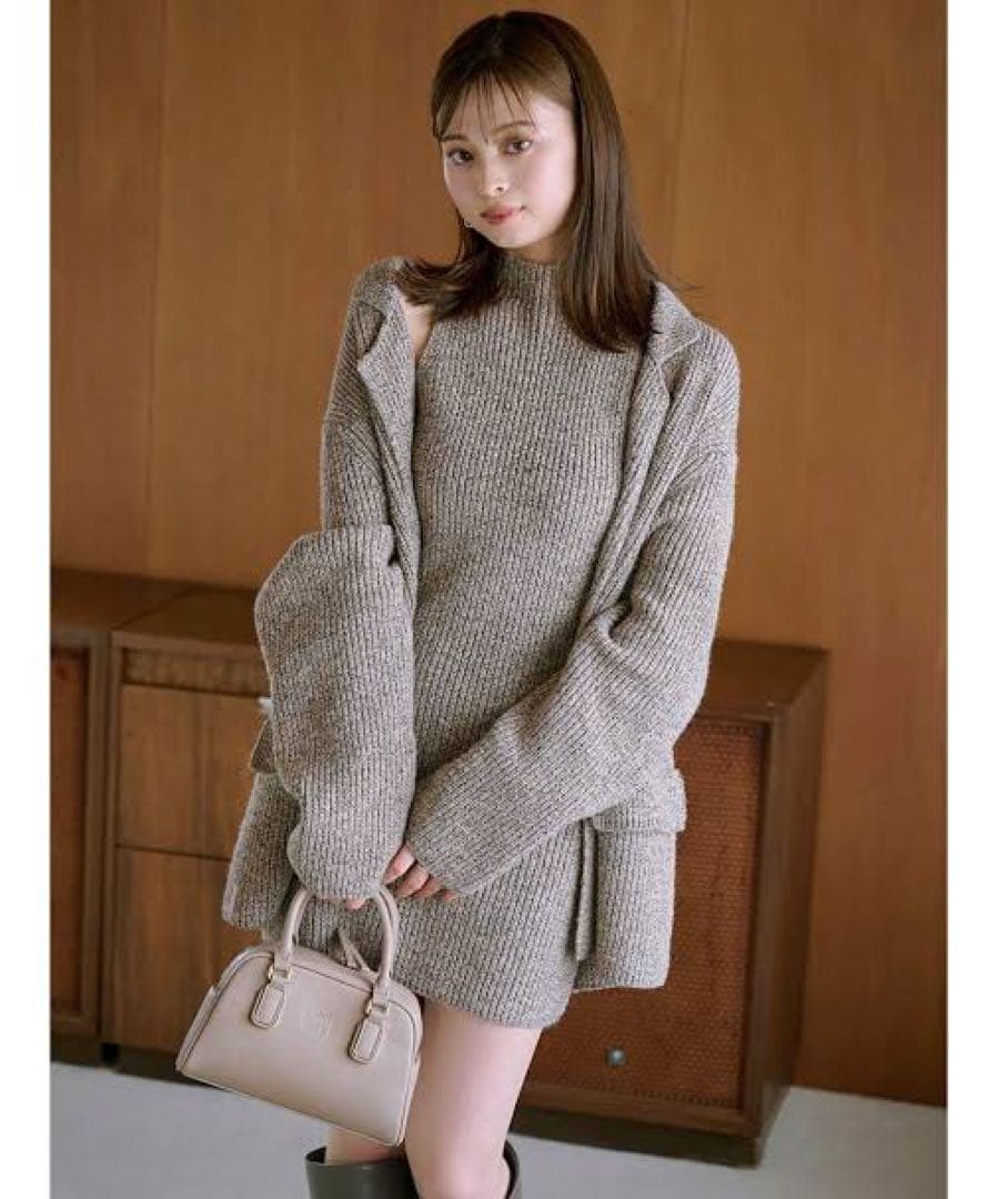 【snidel ニットジャケット＆ニットワンピース】セット