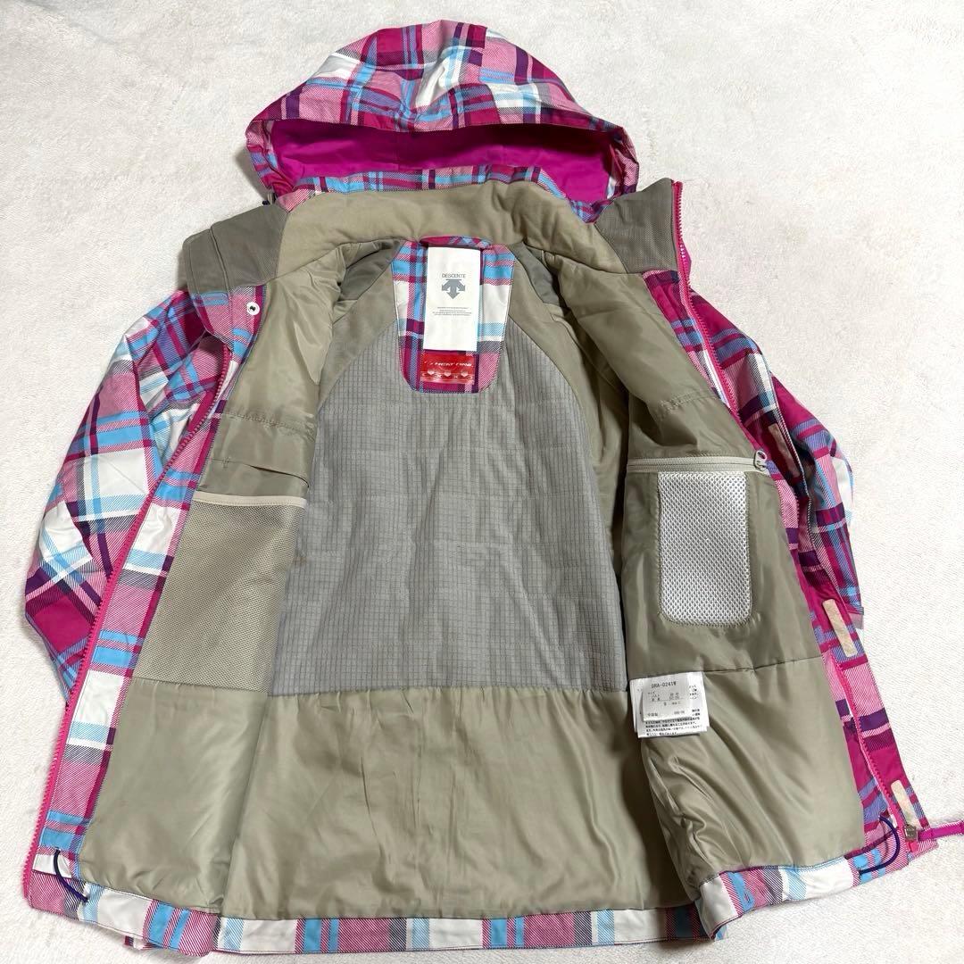 美品★DESCENTE★デサント スキーウェア セットアップ 上下 ピンク　9号