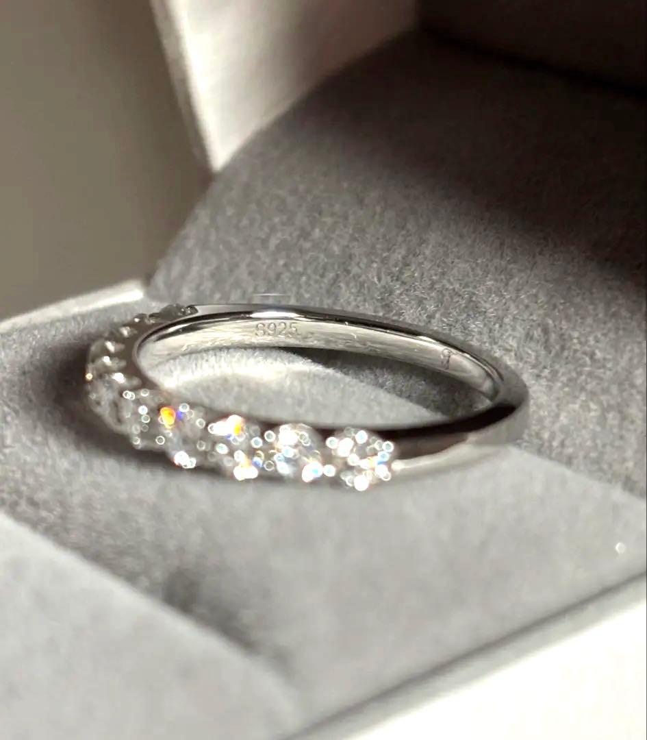 11号 0.593ct ラボダイヤ ハーフエタニティリング