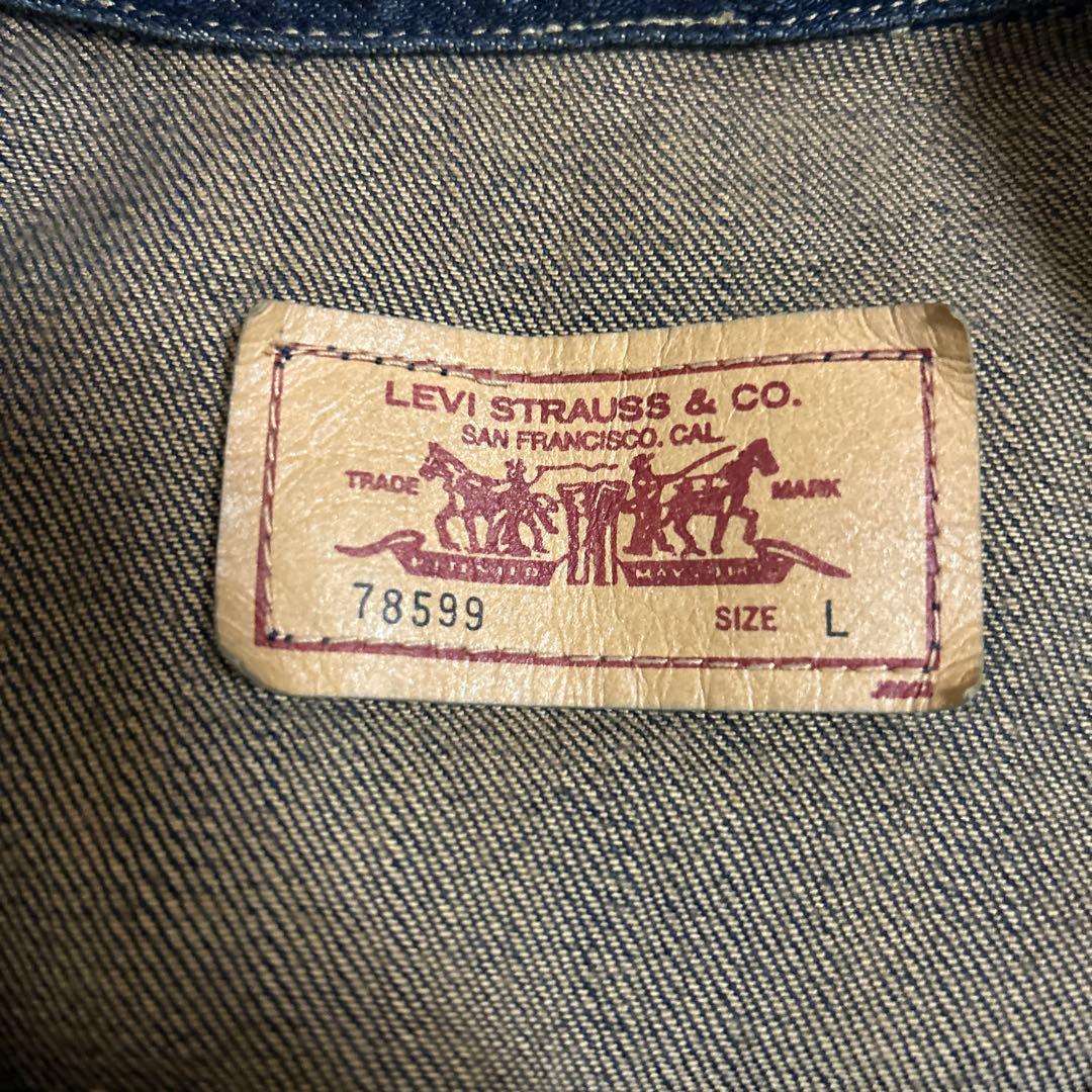 イ*テ様 Levi's デニムジャケット　ブルー　Ｌ