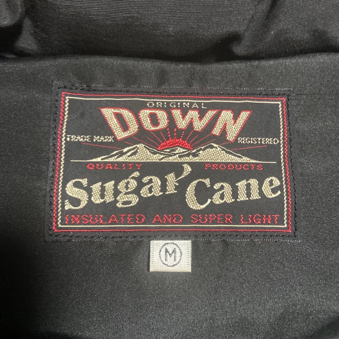 【SUGAR CANE】ダウンベスト シュガーケーン レザー ロクヨンクロス 黒