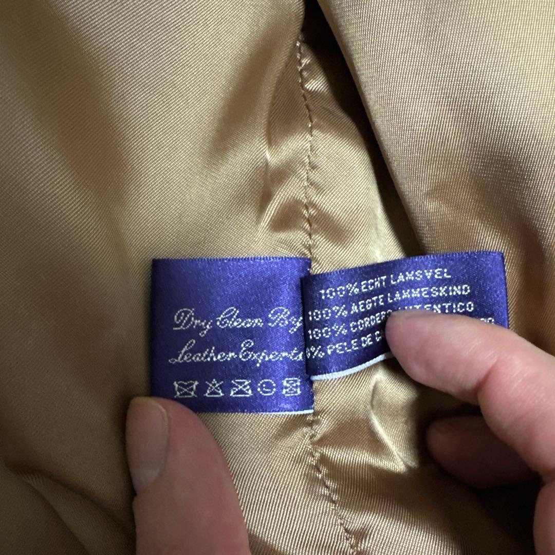 Ralph Lauren ベージュ レザージャケット L