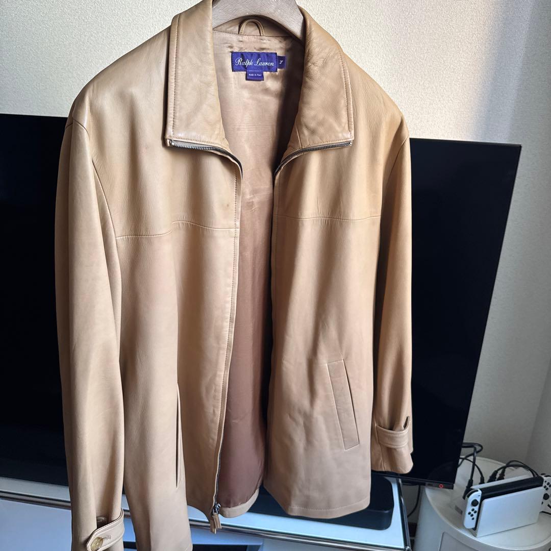 Ralph Lauren ベージュ レザージャケット L