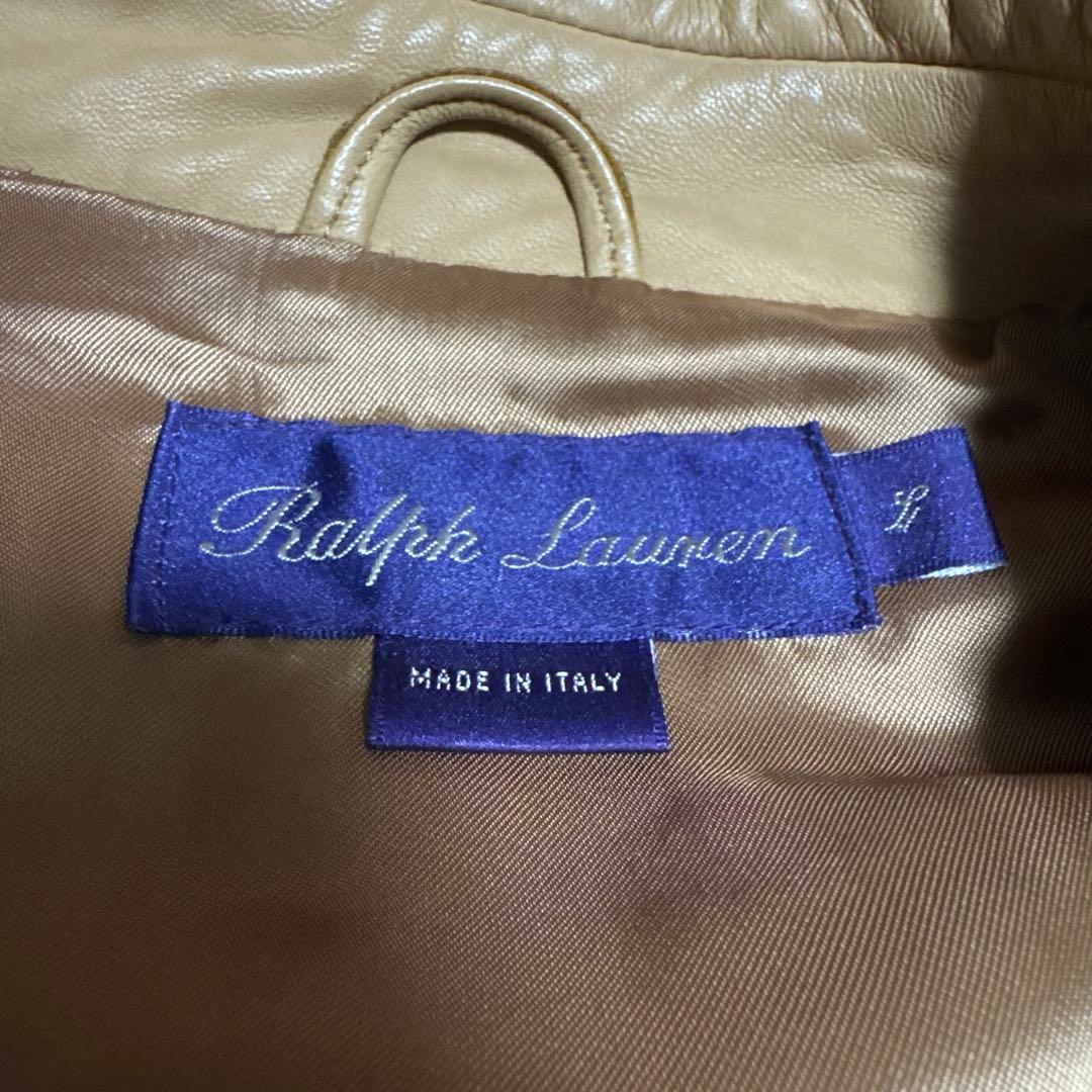 Ralph Lauren ベージュ レザージャケット L