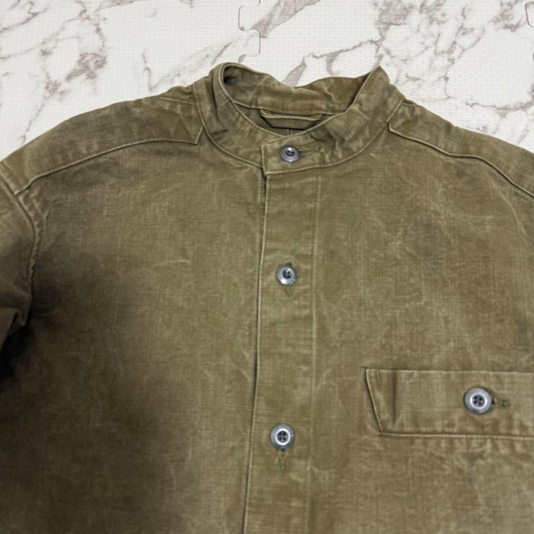 ナイジェルケーボン Nigel Cabourn シャツジャケット46 カーキ