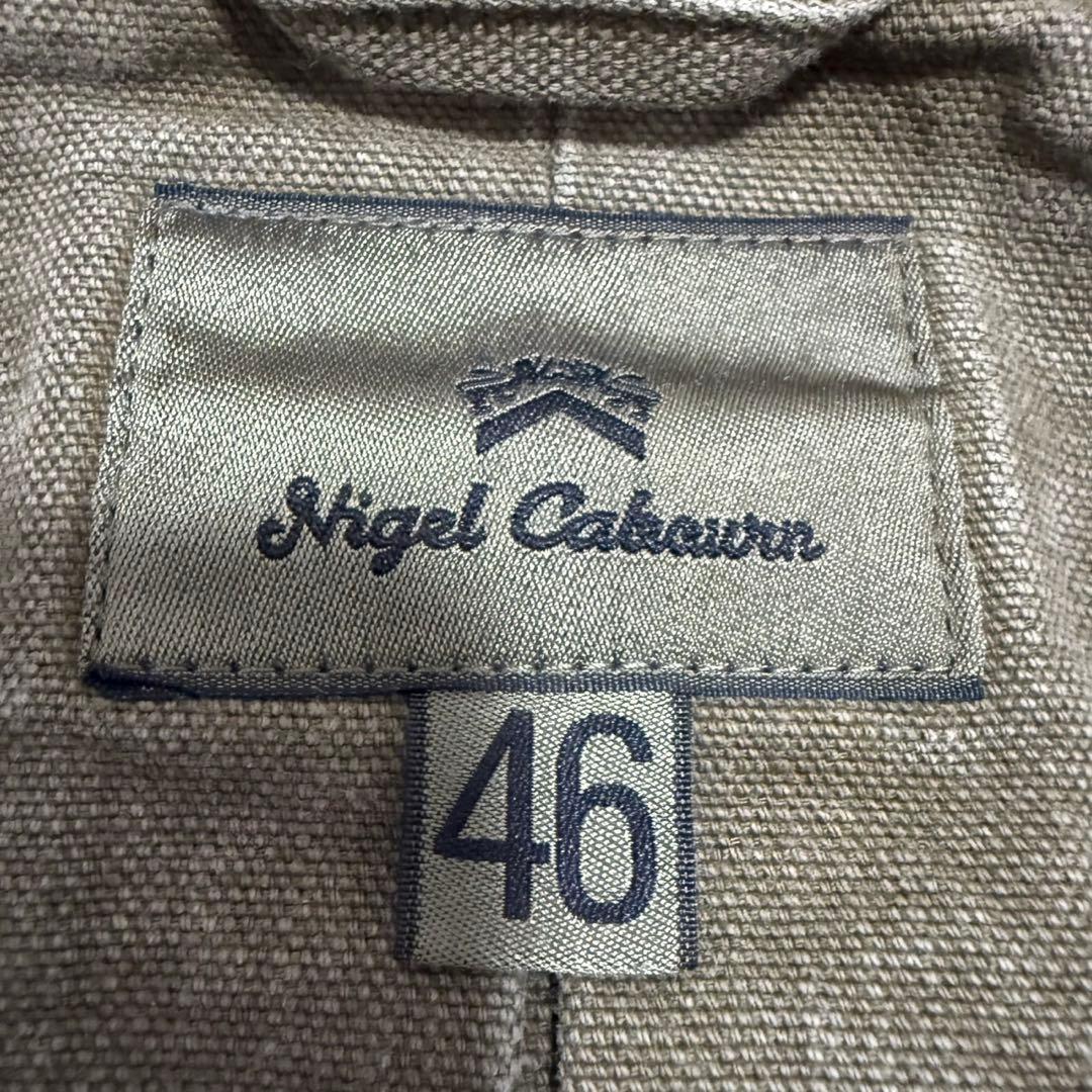 ナイジェルケーボン Nigel Cabourn シャツジャケット46 カーキ