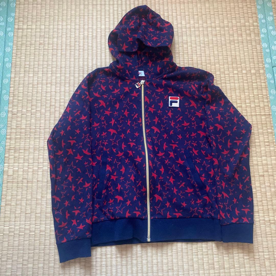 FILA 星柄フード付きジャケット Lサイズ