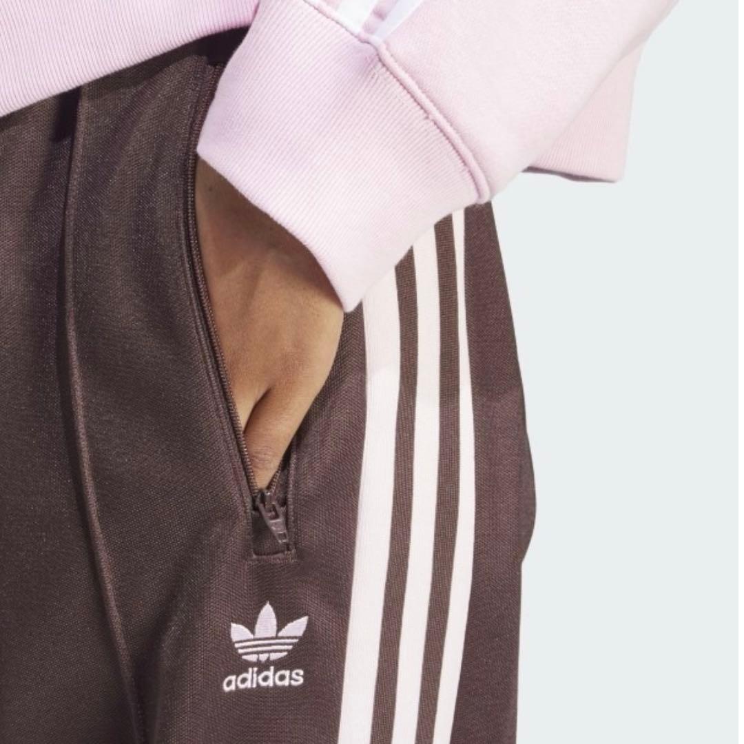 adidas レディース トラックパンツ シャドーブラウン