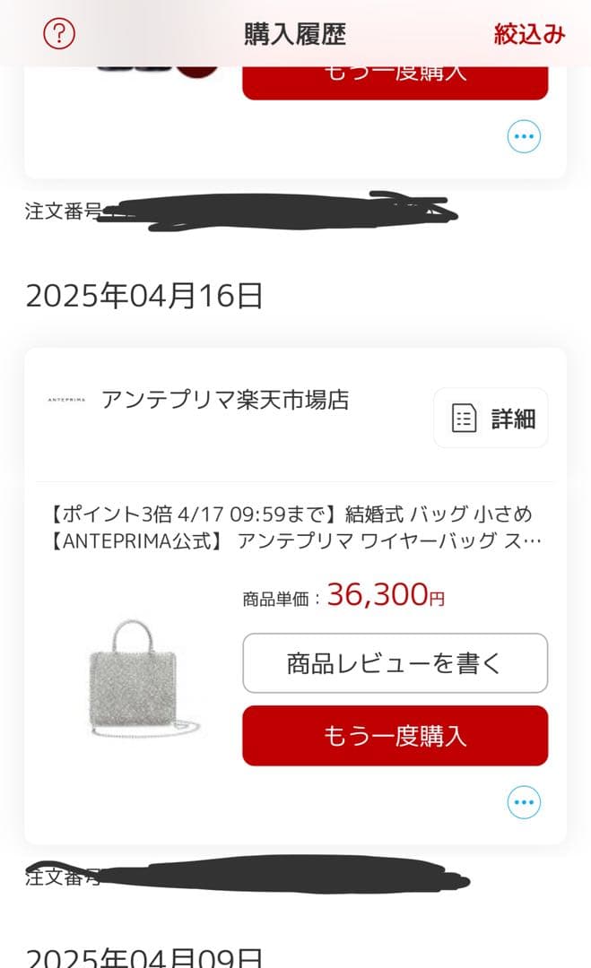 2025.4購入　アンテプリマ　ミニアトゥーラ　シルバー