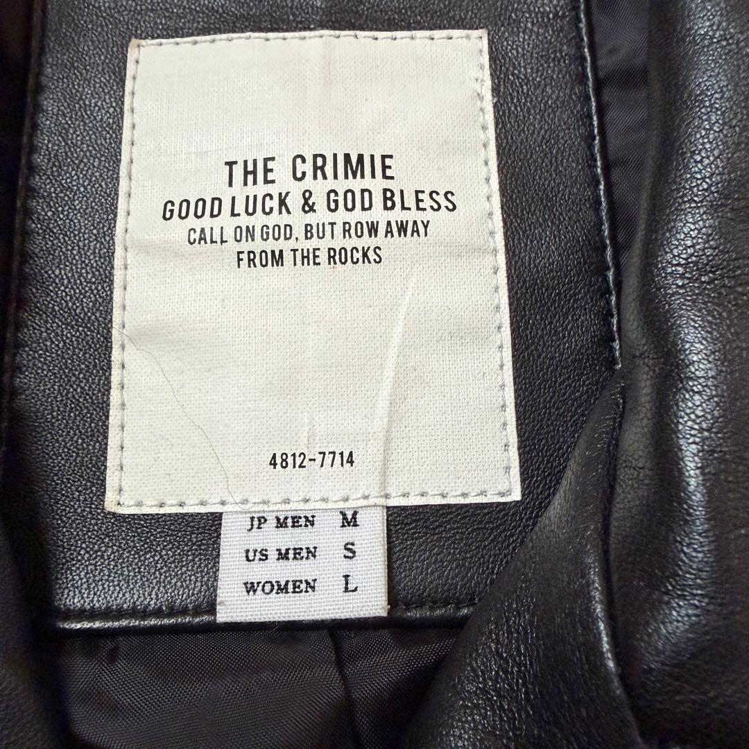 ジャケット・アウター CRIMIE LAMB LEATHER SEMI W RIDERS JACKET