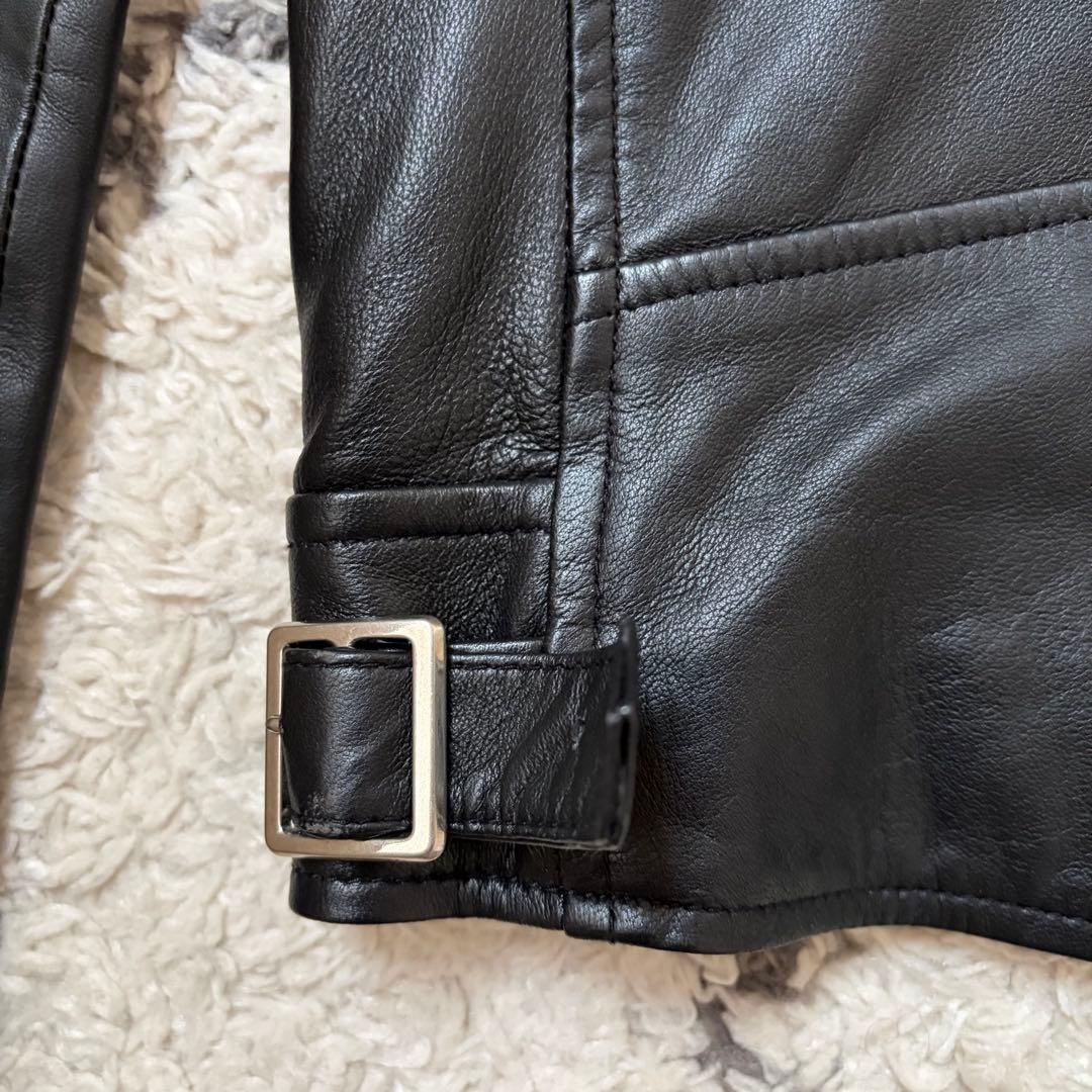 ジャケット・アウター CRIMIE LAMB LEATHER SEMI W RIDERS JACKET