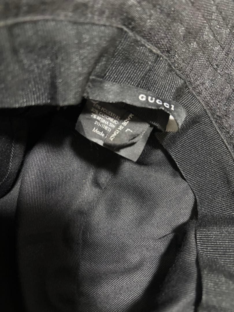 サ*ナ様 GUCCI グッチ GG柄 バケットハット ブラック Ｌ