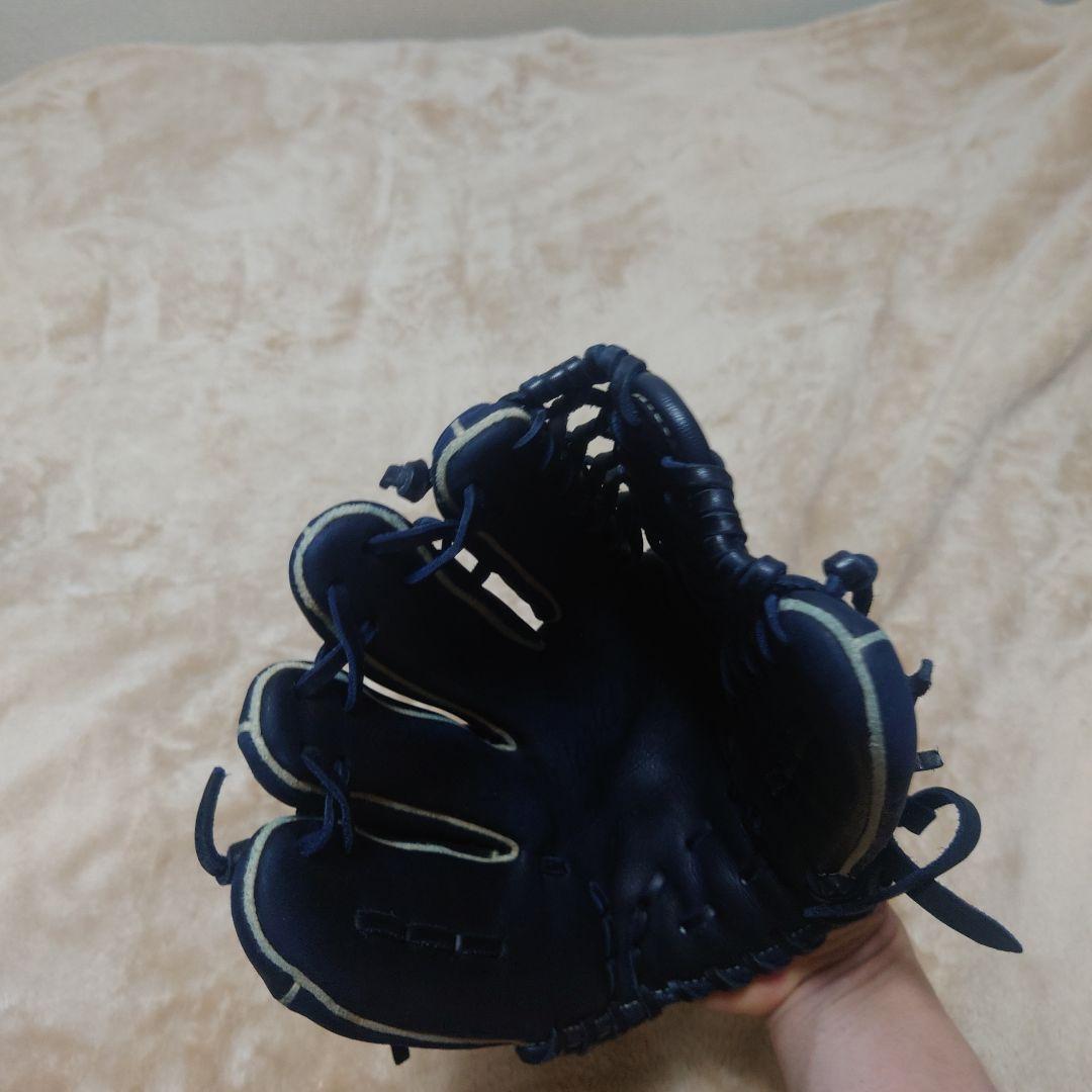 ミズノ グローブ 左 ワールドウィン プロフェッショナルモデル 野球 青
