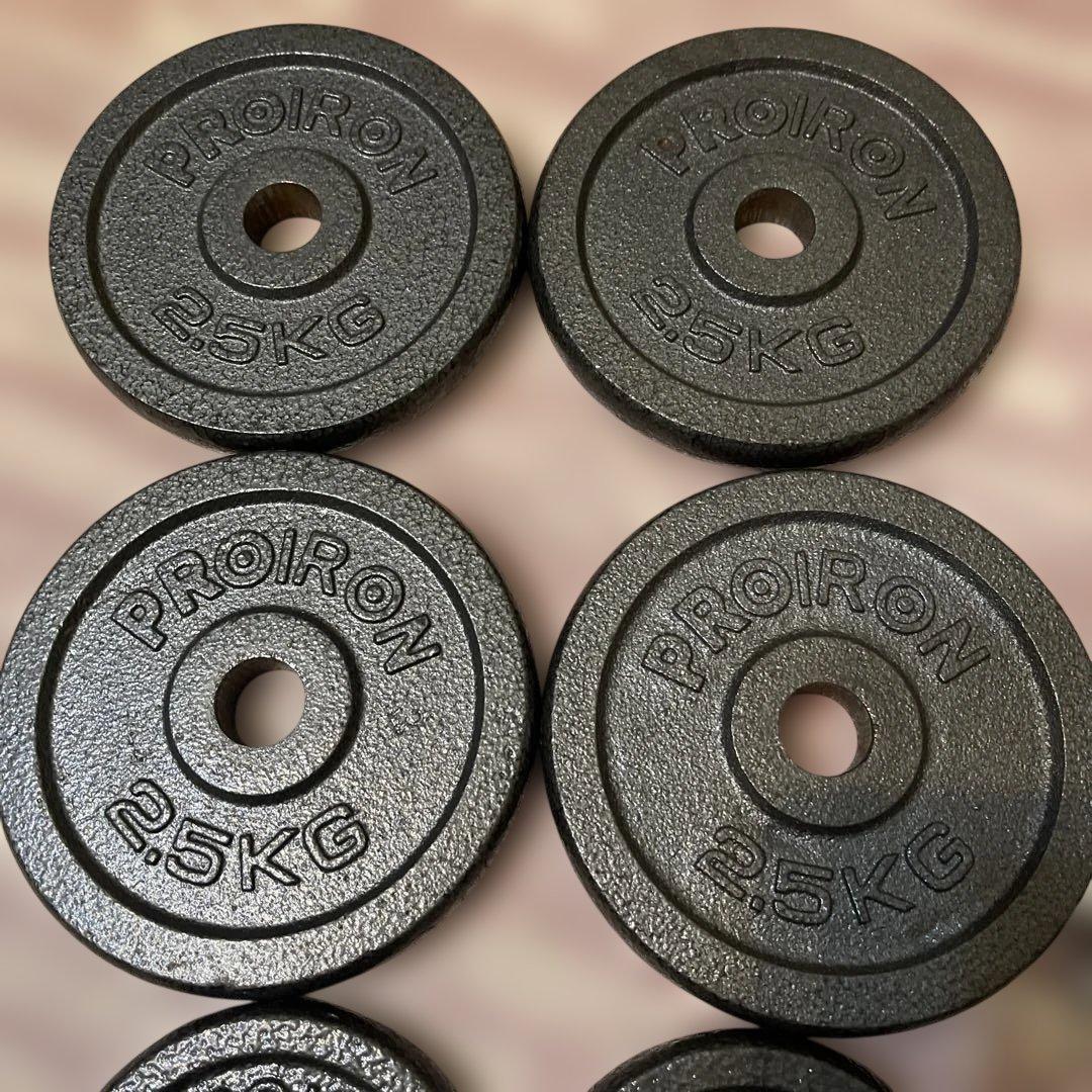 PROIRON ダンベル 鉄アレイ アジャスタブル 合計24kg