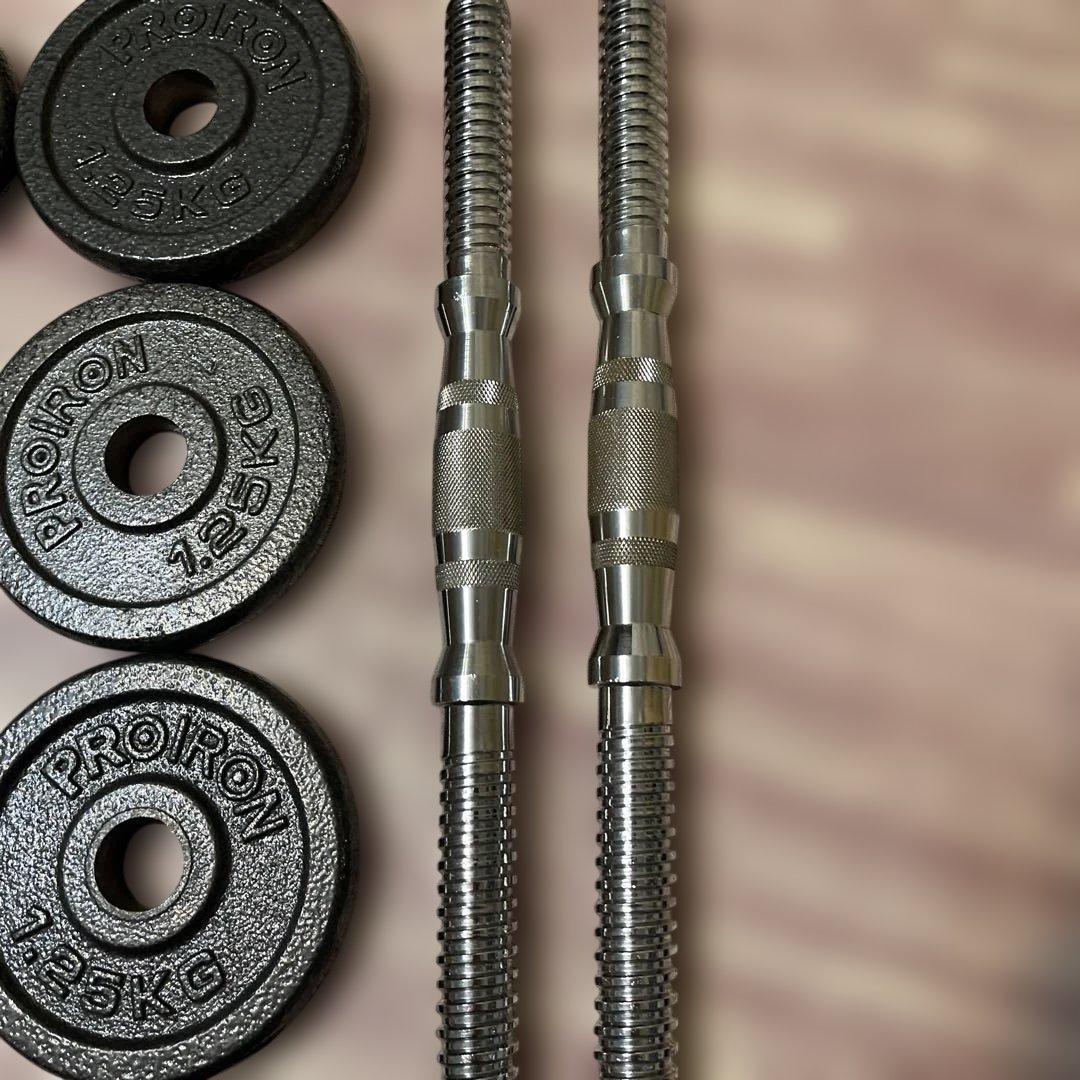 PROIRON ダンベル 鉄アレイ アジャスタブル 合計24kg