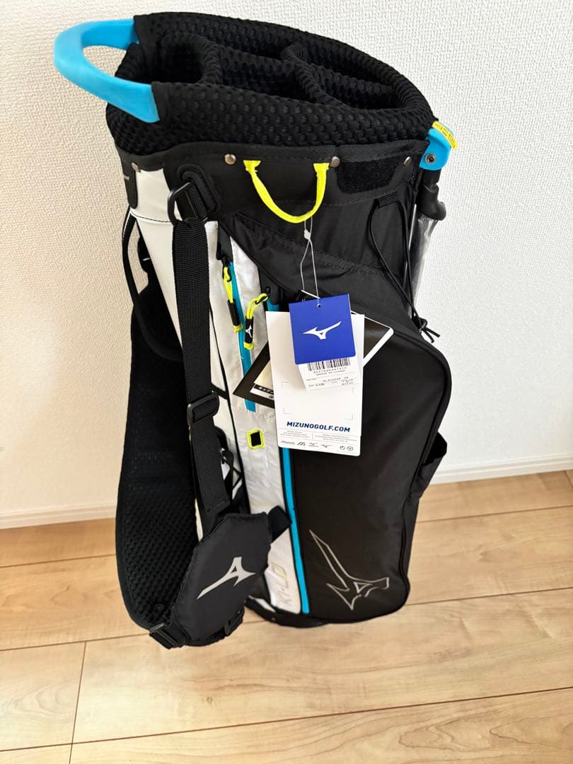 Mizuno キャディバッグ ブラック/ホワイト/ブルー