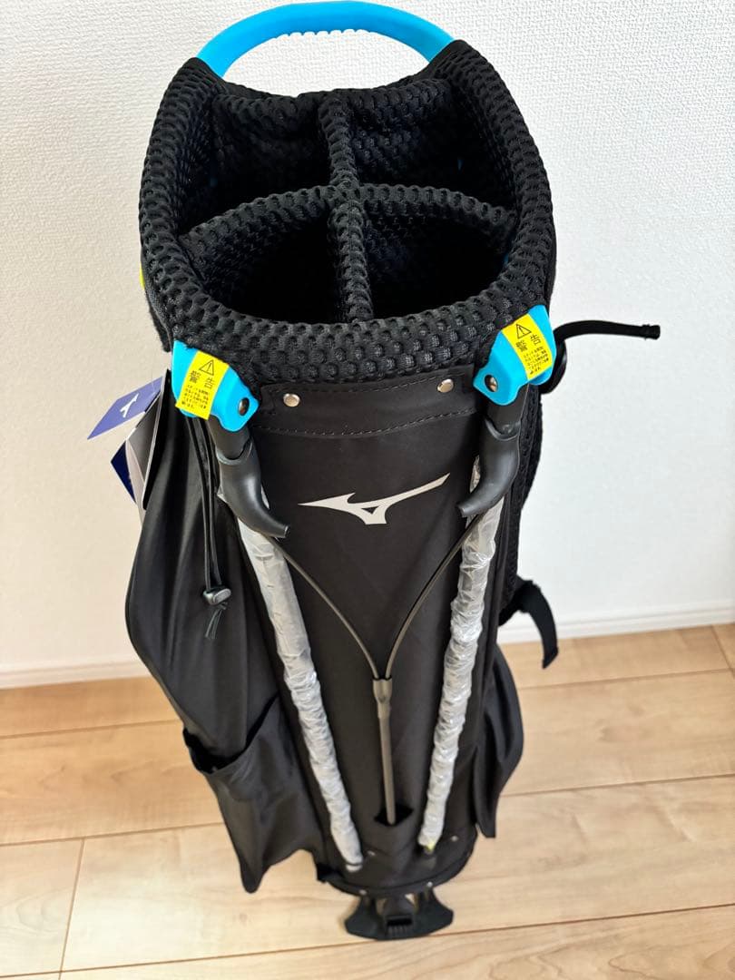 Mizuno キャディバッグ ブラック/ホワイト/ブルー