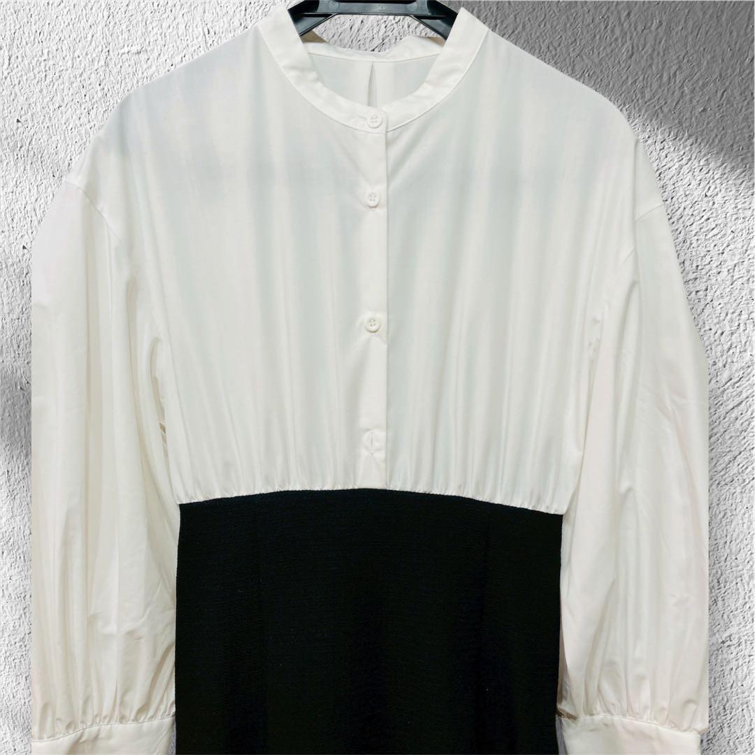 【未使用】Ameri SHIRT DOCKING TIERED DRESS S